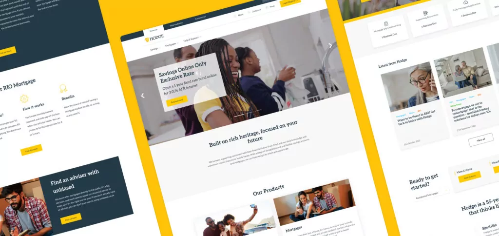 Hodge Bank website case study with Illustrate Digital and WordPress