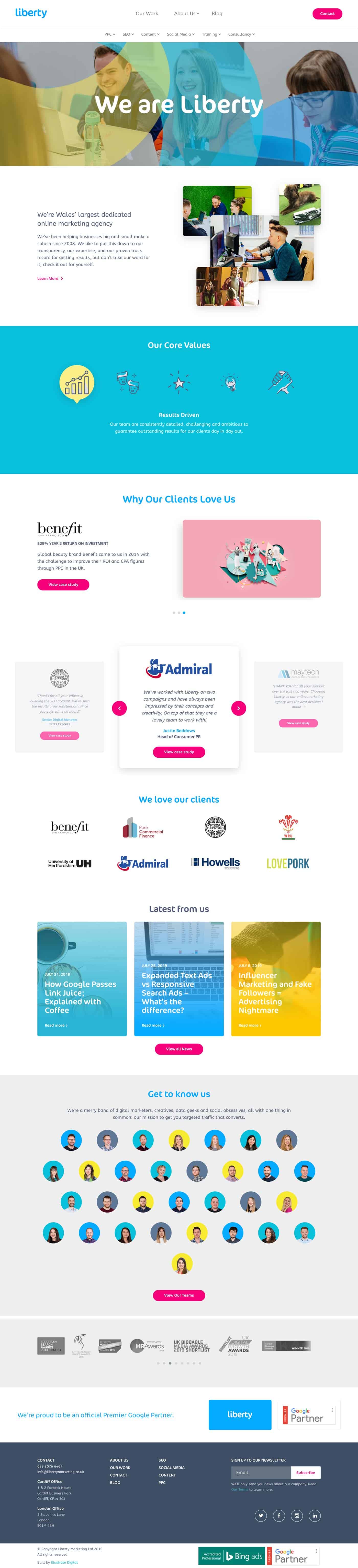 Liberty Marketing - Homepage