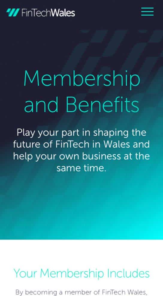 FinTech Wales Membership Page
