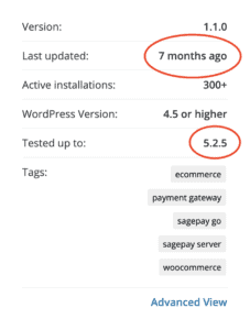 Checking latest updates to WordPress plugins