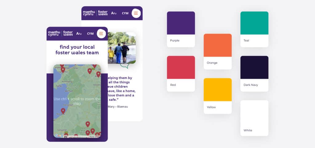 Foster Wales website user experience UX design case study