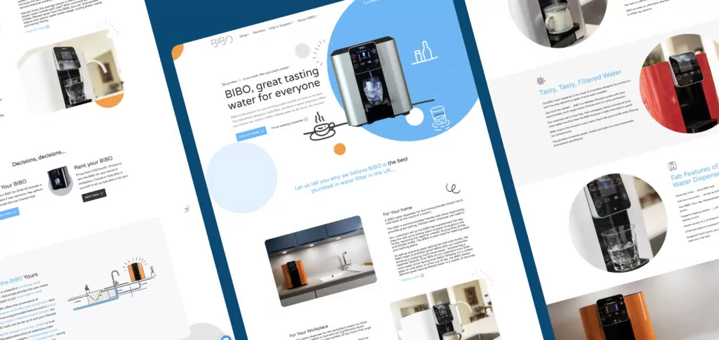 BIBO Water Website Designs