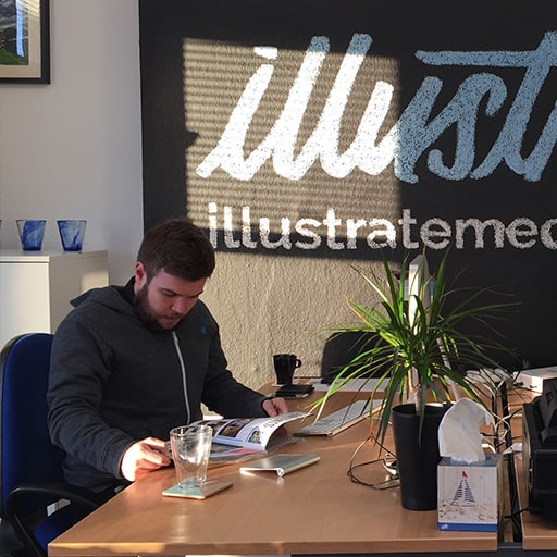 Pictures of the first Cardiff headquarters of Illustrate Digital in 2015