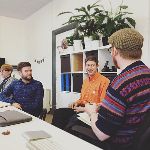 The Illustrate Digital team at work in 2017