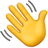 Waving Hand Emoji - Welcome to Illustrate Digital