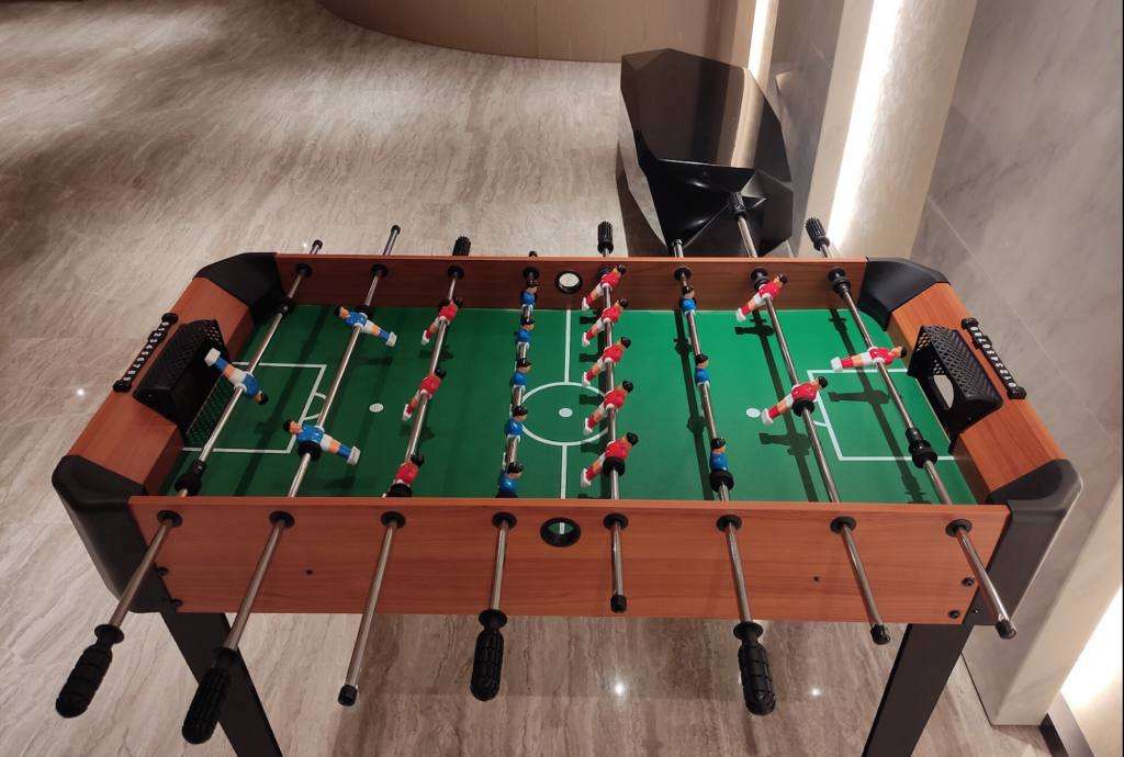 foosball table as example of siloing in a digital agency