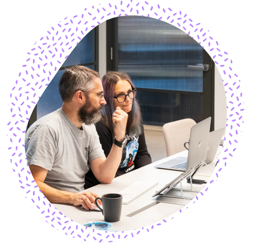 Developers working at our Bristol office on WordPress solutions