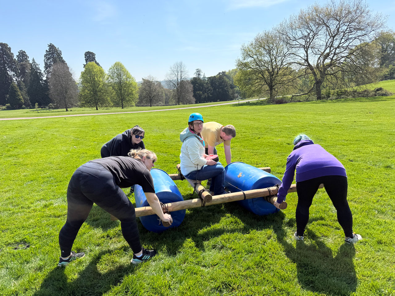 Some of the Illustrate Digital team on a retreat day in Adventure Bristol